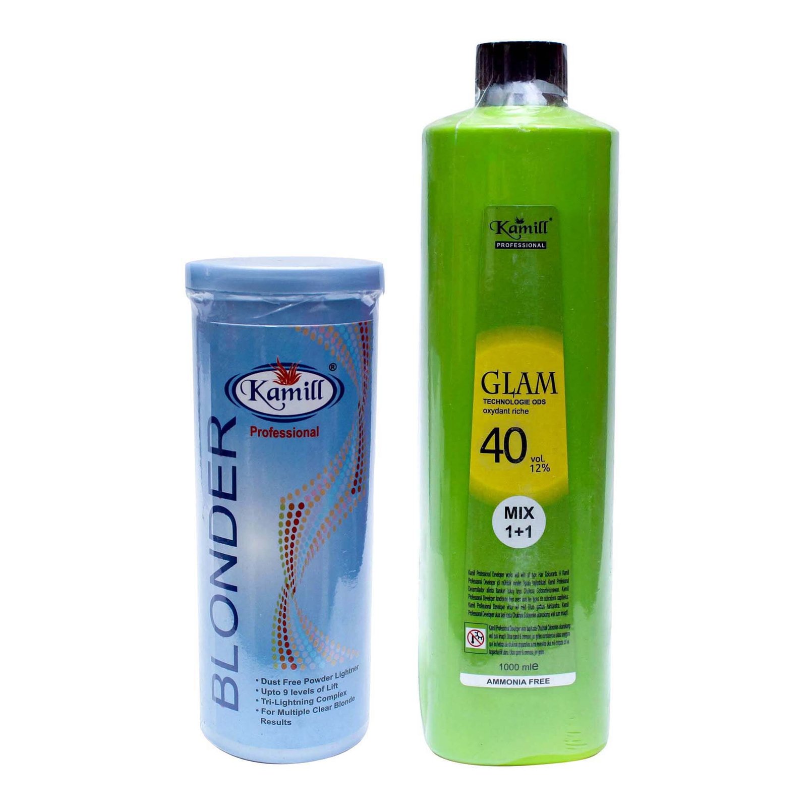 2d38829d8039228594ee1456dcc2591c Kamill Professional Blonder + 30 Vol 9% Hair Developer 400Gm+1000Ml - Image 1