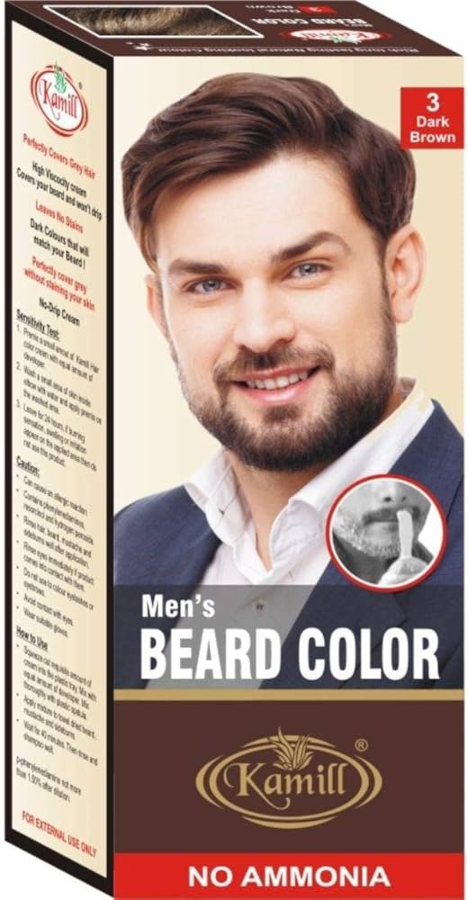 61xyCSEHOIL._AC_UF1000,1000_QL80_ Kamill 3 Darkest Brown Beard Color 50Ml + 50Ml - Image 1