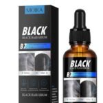 Black Hair Serum | Anti-Hair Loss, Growth Booster, Revitalize with Lustrous Black Shine, Professional Hair Care Ratings 4