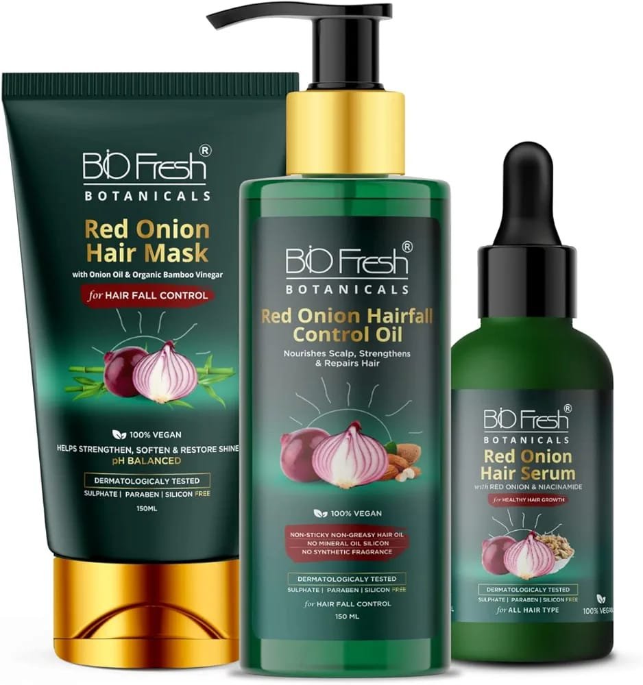 c6948acbcd77e102bc97f84fb8043d7b BioFresh Botanicals Red Onion Hair Care Combo - Image 1