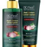 BioFresh Botanicals Red Onion Hair Growth Shampoo 250ml For Hair Growth And Hair Fall Control With Onion Hair Mask 150ml with Red Onion Oil for Strong, Conditioned & Healthy Hair