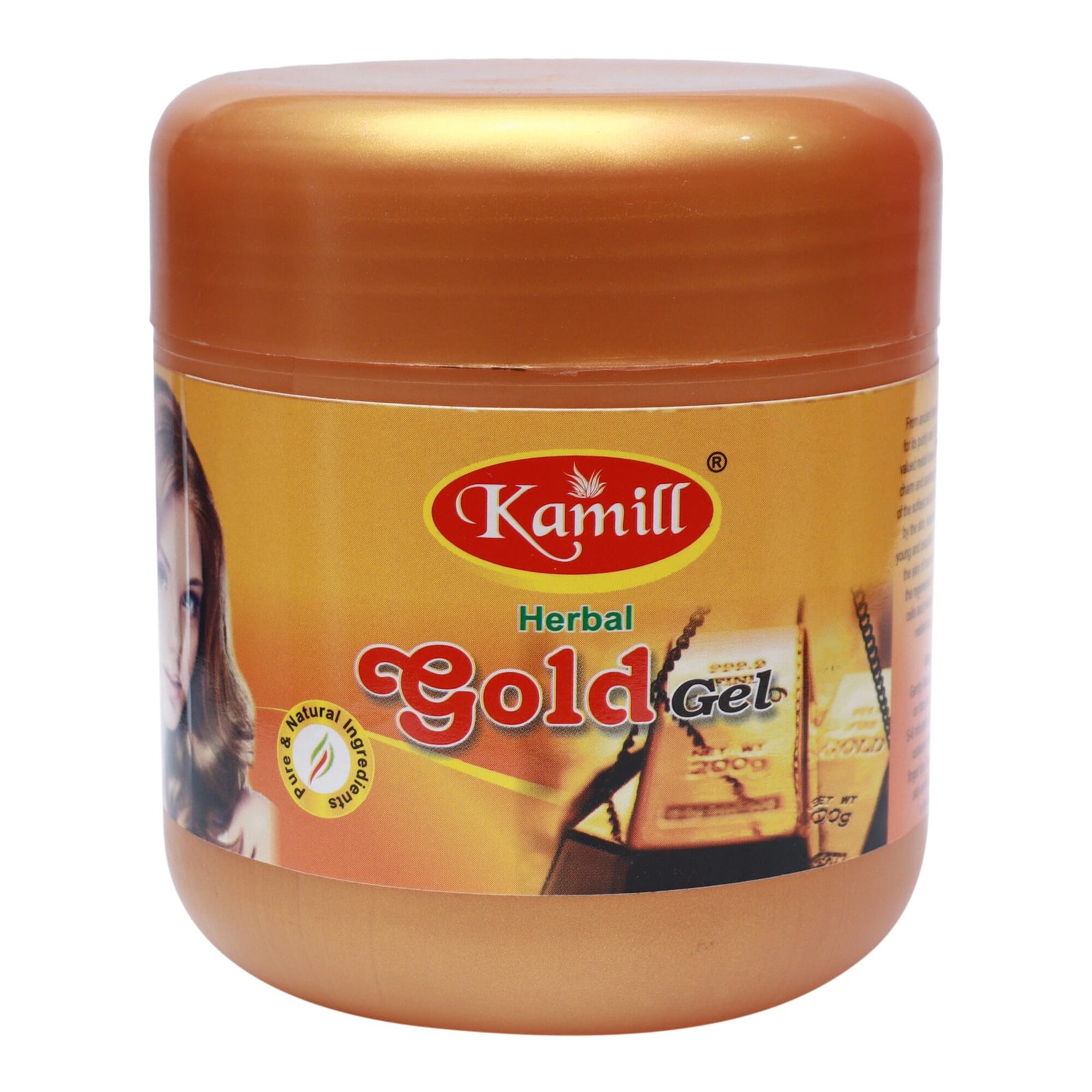 cream Kamill Herbal Gold Gel For Glowing Skin 500g - Image 1