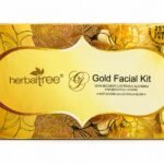 The image shows a Herbaltree Gold Facial Kit
