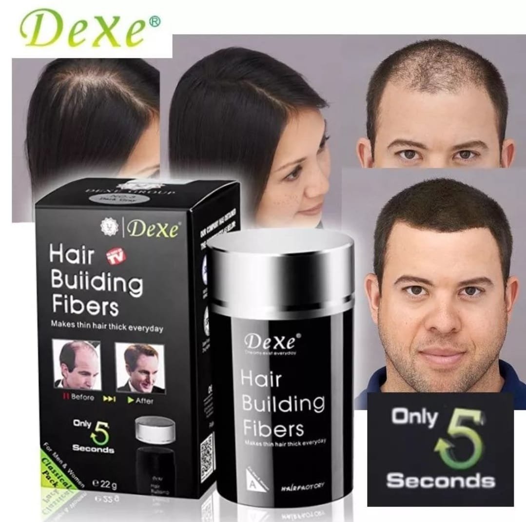 hair Dexe 22 gm Hair Building Fiber | Hair Thickening | Hair Care - Image 1