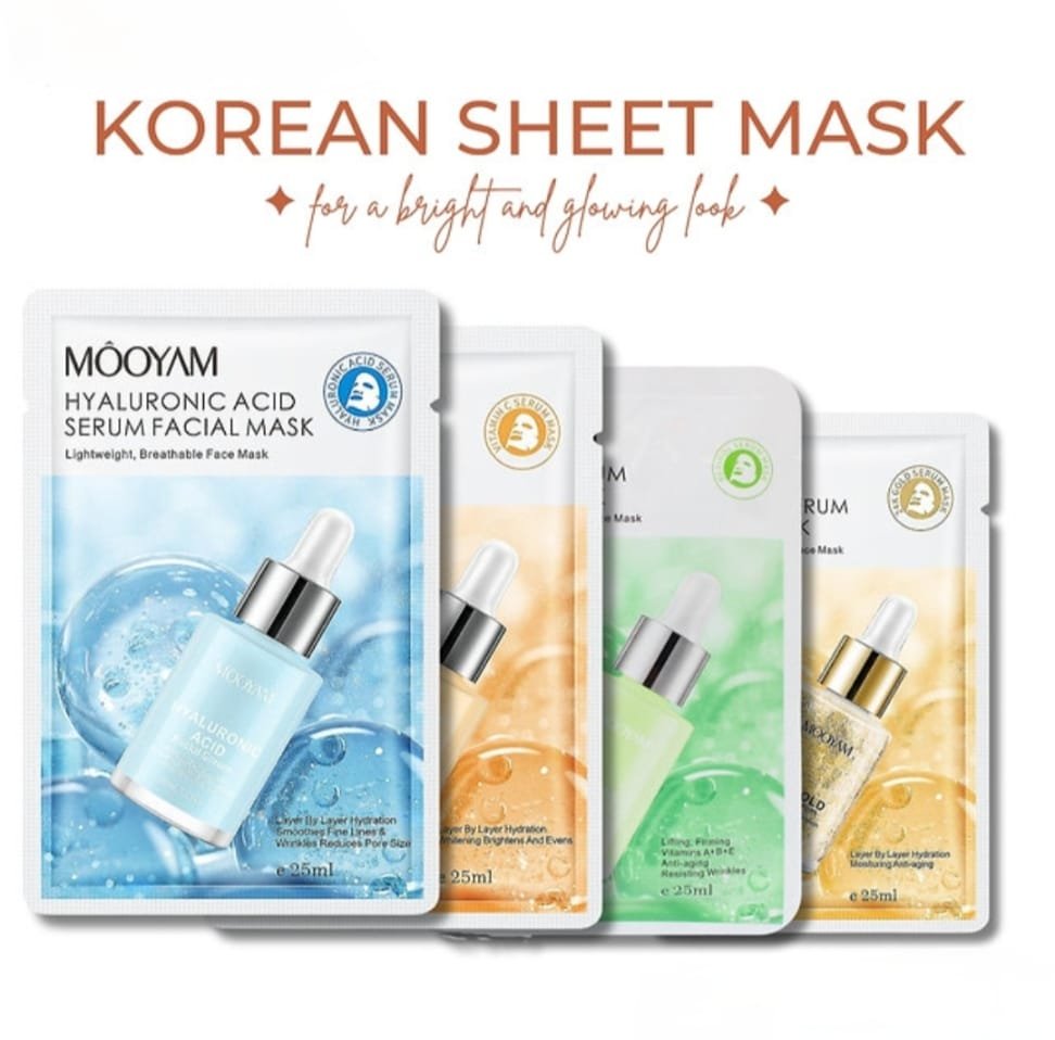 maks Korean Mooyam Facial Sheet Mask with Serum 25 ml - Image 1