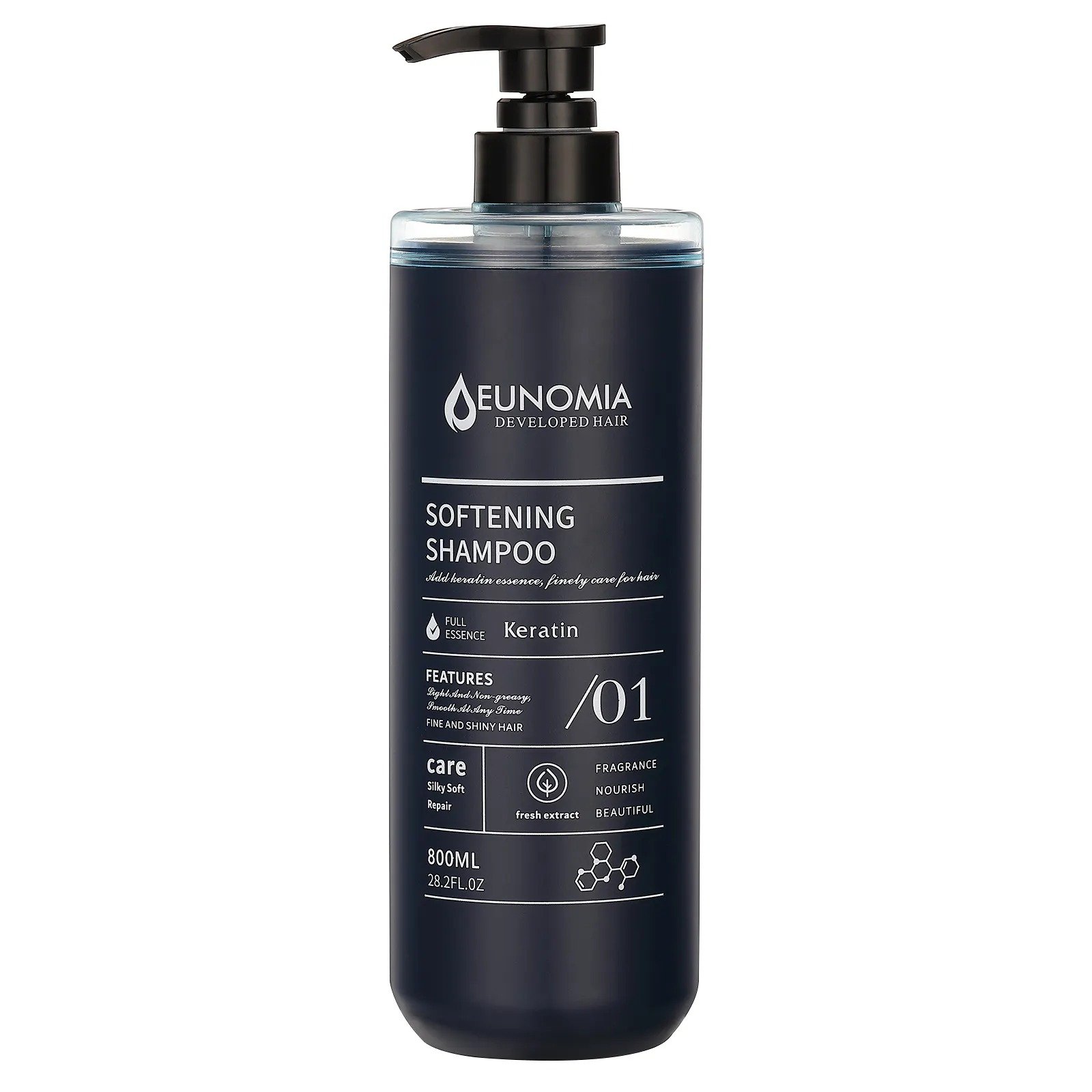 sa Eunomia Softening Keratin Essence Shampoo – 800ml - Image 1