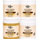KD Care Professional 24K Gold Set Big Size | Parlour Use Facial Set | Anti Ageing Gold Facial Set | Value Pack | Premium Facial Set | Cream | Pack | Scrub | Gel 4 pc set | 4 * 800gm